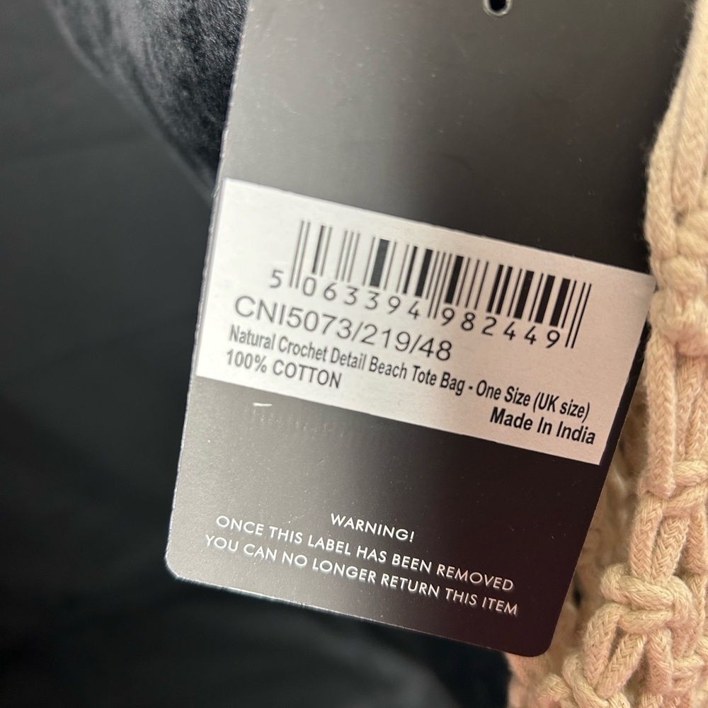 Prettylittlething Beach Crochet Bag - Picture 3 of 5